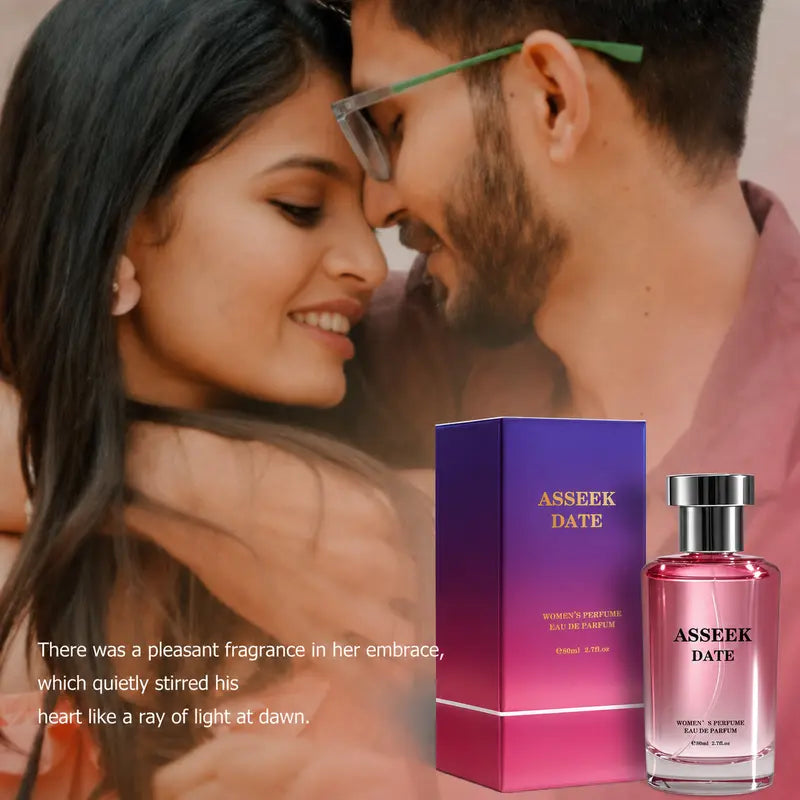ASSEEK DATE Eau De Perfume 80Ml (2.7Fl Oz) - Aromatic Chic Gourmand, Long Lasting Vanilla Caramel Scent, Adults, Back to School, Gifts for Women